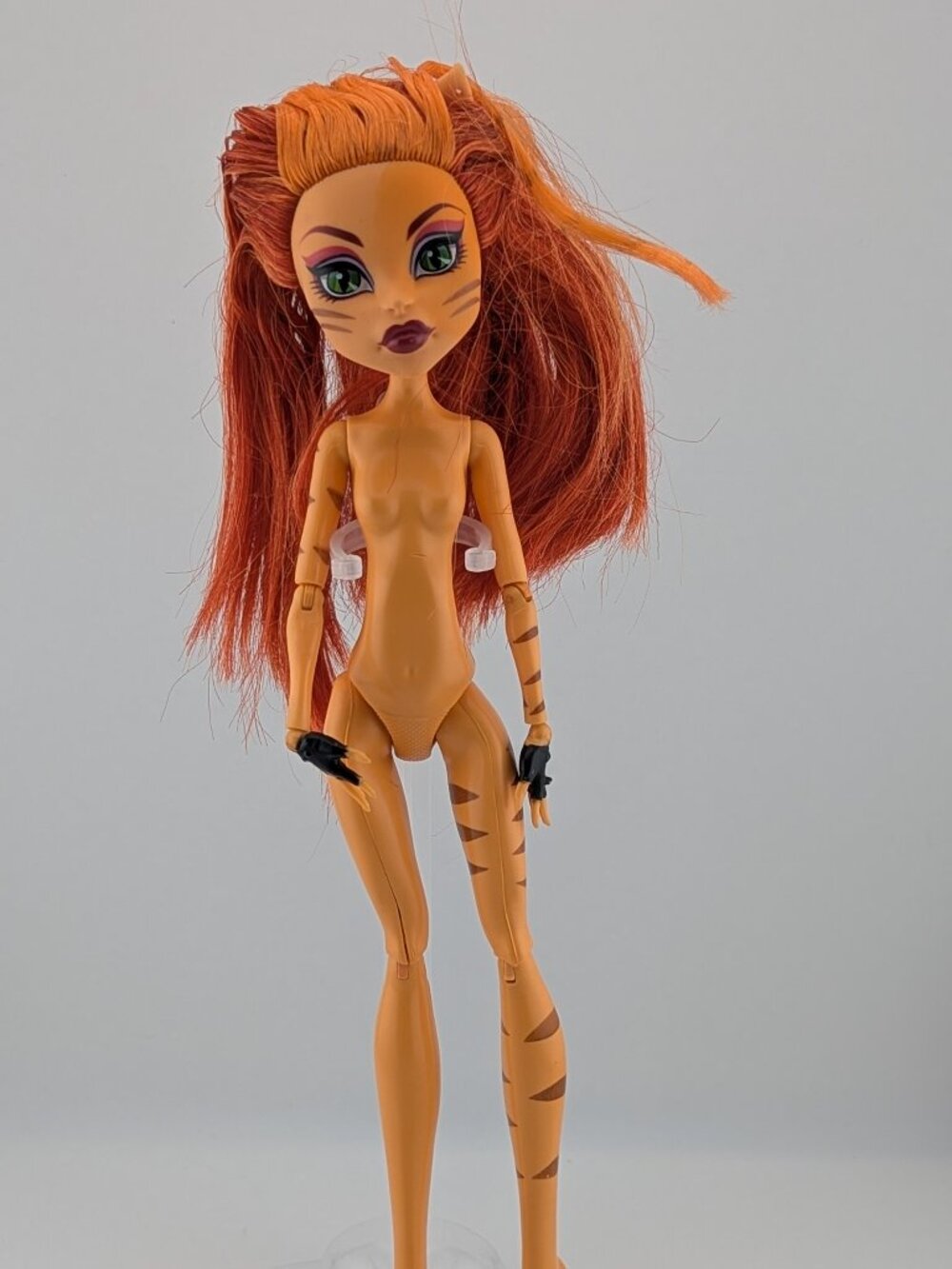 Monster High G1 Toralei Stripe Doll ©2011 Mattel Nude Missing Outfit & Acc.